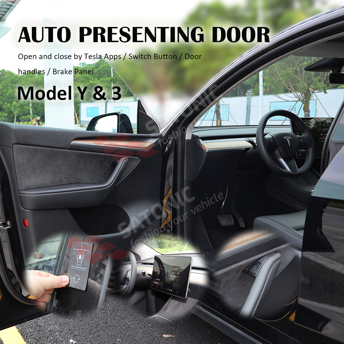 Model 3 / Y Auto Presenting Doors