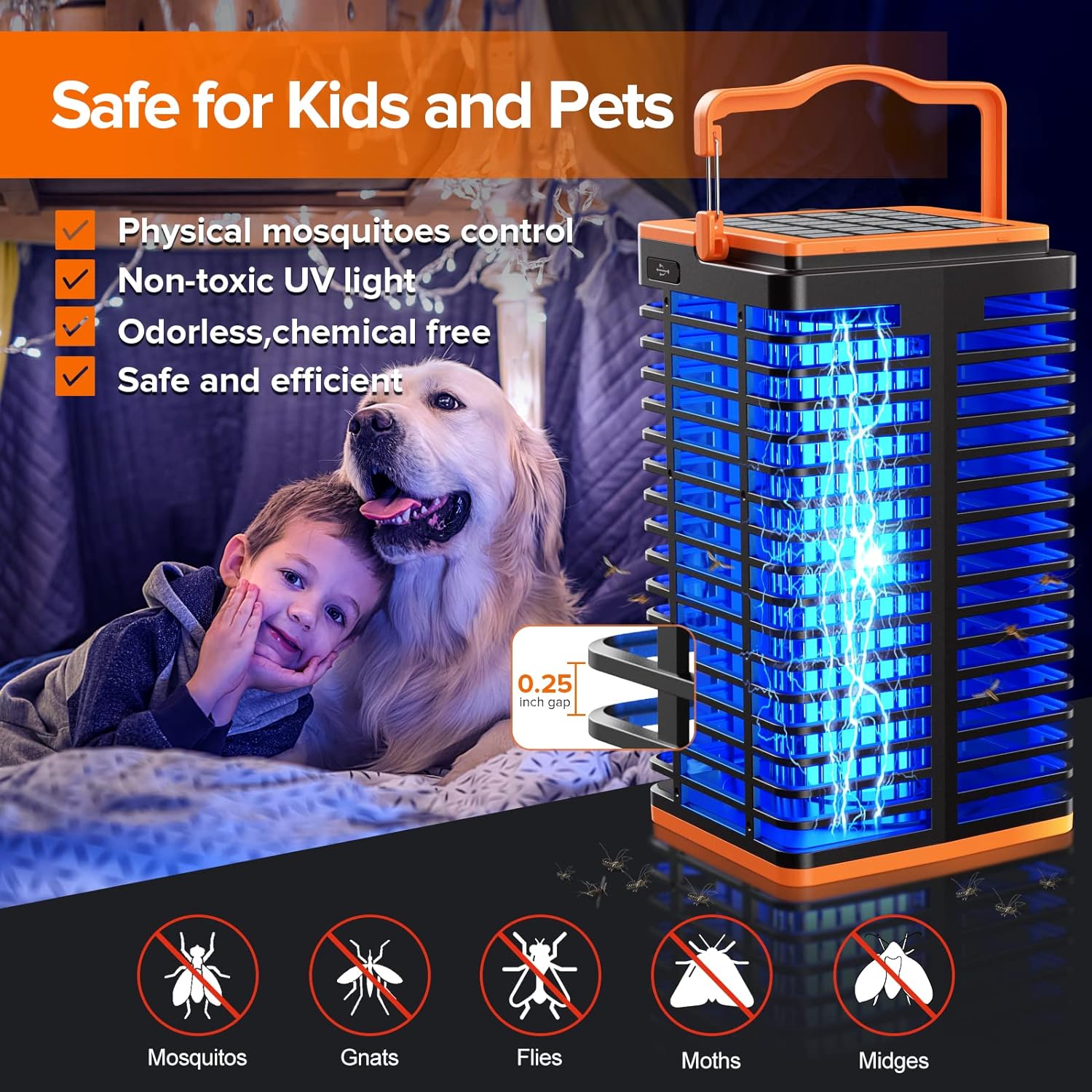 Solar powered insect killer hotsell