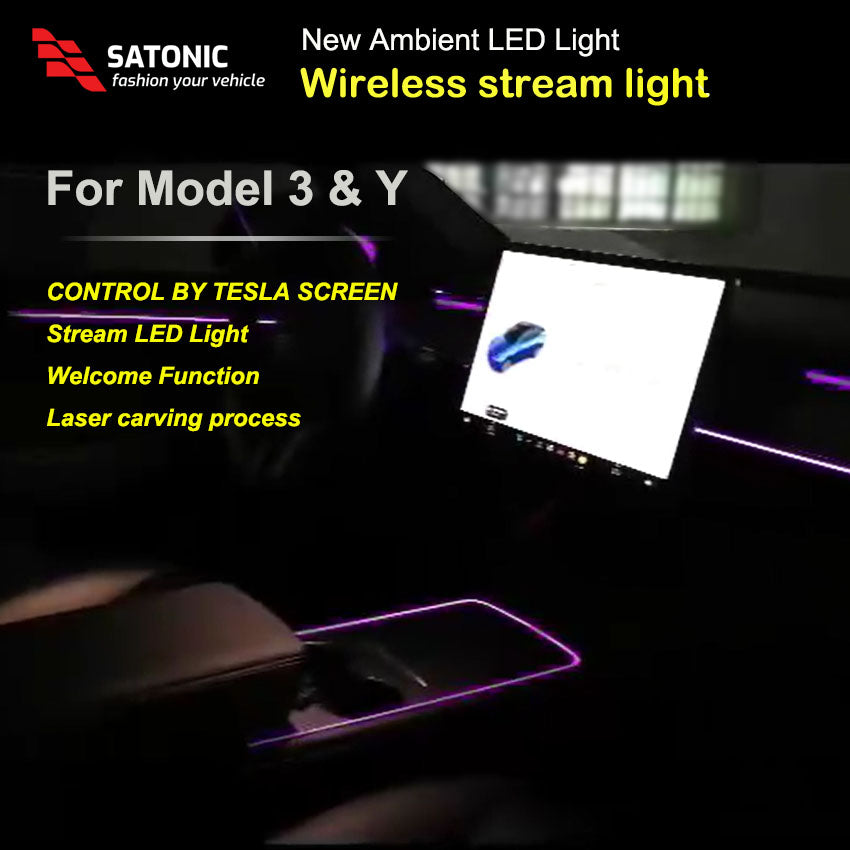 Model Y /3  Ambient LED Light 4th Generation ( Tesla Screen Control )