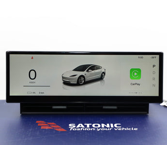 Upgrade Your Tesla Experience with the SATONIC 10.88 CarPlay Screen!