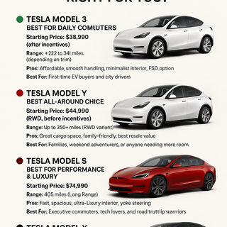 Tesla Price Guide 2025: Which Model Is Right for You? 💡