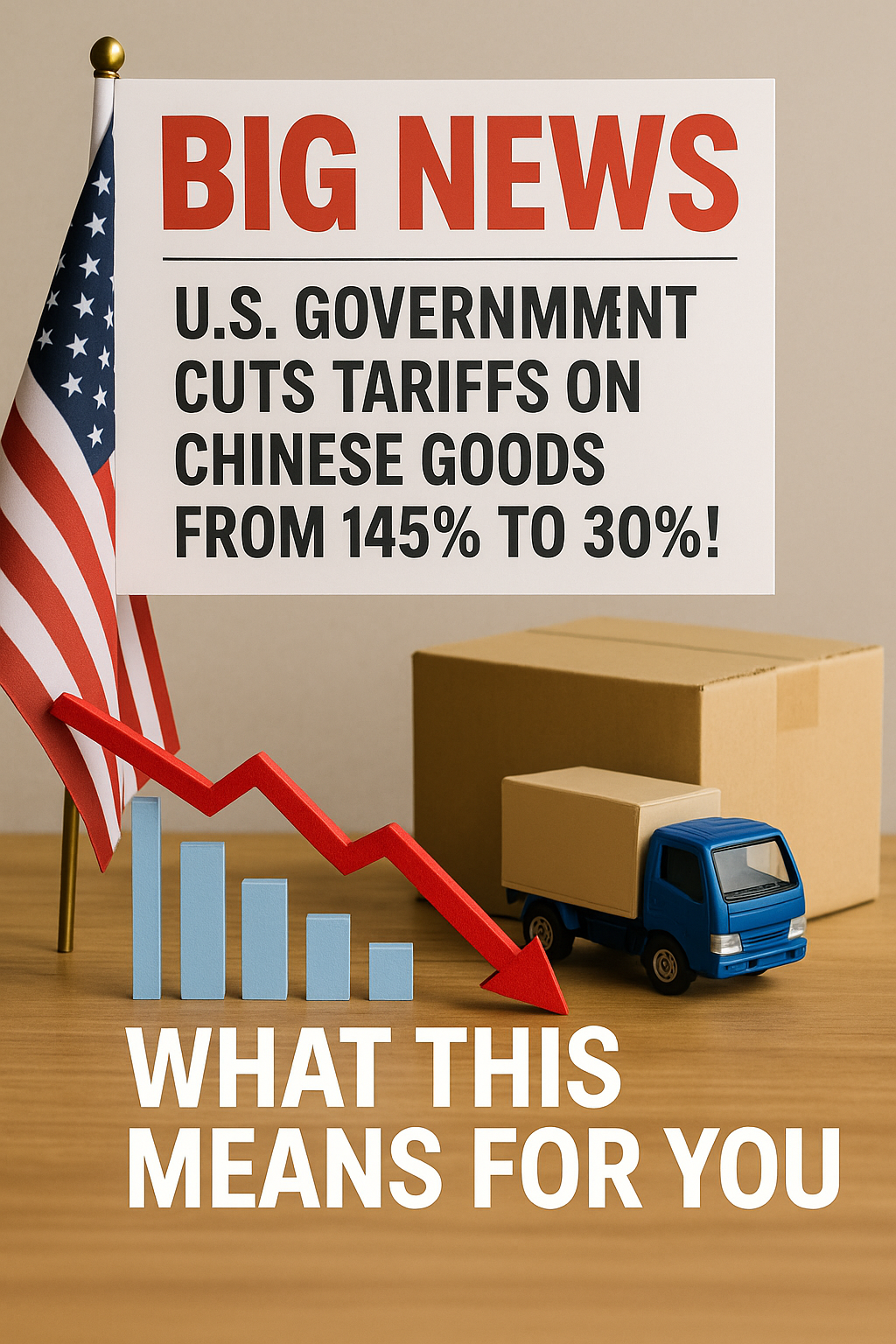 🇺🇸📉 Big News: U.S. Government Cuts Tariffs on Chinese Goods from 145% to 30%! What This Means for You 🚚💸