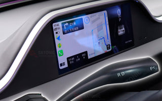 SATONIC 9" Full-Cover CarPlay Screen for Tesla Model Y Juniper & Model 3 Highland