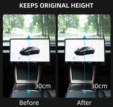SATONIC 40° Swiveling Screen Mount Kit – Enhance Your View, Preserve Tesla's screen height