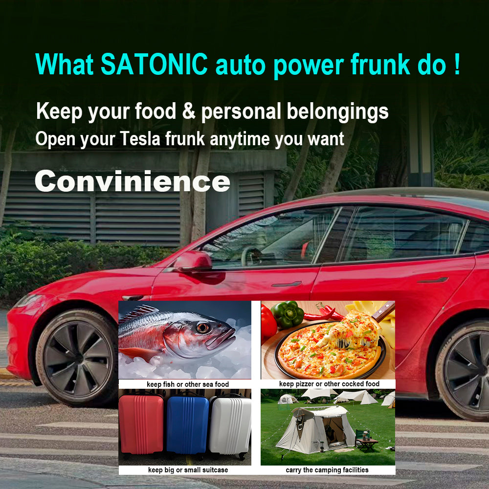 Maximize Your Tesla Model 3 Highland Frunk Space with SATONIC V6s Auto Power Frunk!