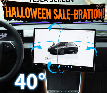 Upgrade Your Tesla Experience with the SATONIC 40° Screen Mount Kit, Halloween Sales!