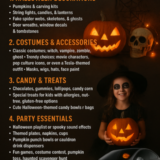 🎃 What You Need to Buy for the Perfect Halloween Celebration! 👻