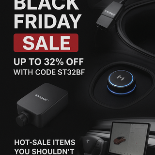 Black Friday Alert from SATONIC — Upgrade Your Tesla, Elevate Your Ride