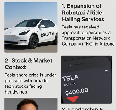 Tesla, Inc. (TSLA) — Latest Developments (Nov 18 2025)