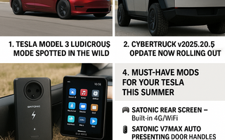 Model 3 Ludicrous Mode, Cybertruck Software Update &Must-Have Mods for Summer