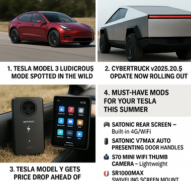 Model 3 Ludicrous Mode, Cybertruck Software Update &Must-Have Mods for Summer