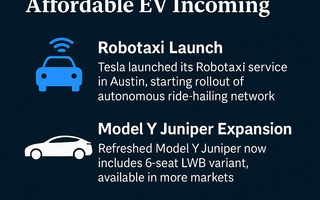 Robotaxi Launch, Model Y Juniper Expansion &amp; Affordable EV Incoming