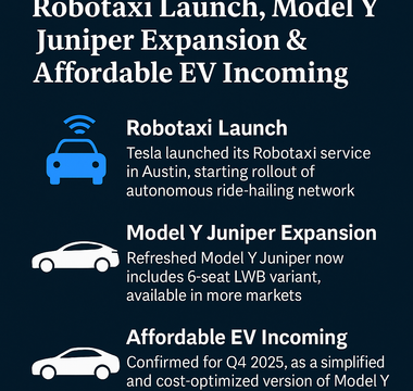 Robotaxi Launch, Model Y Juniper Expansion &amp; Affordable EV Incoming