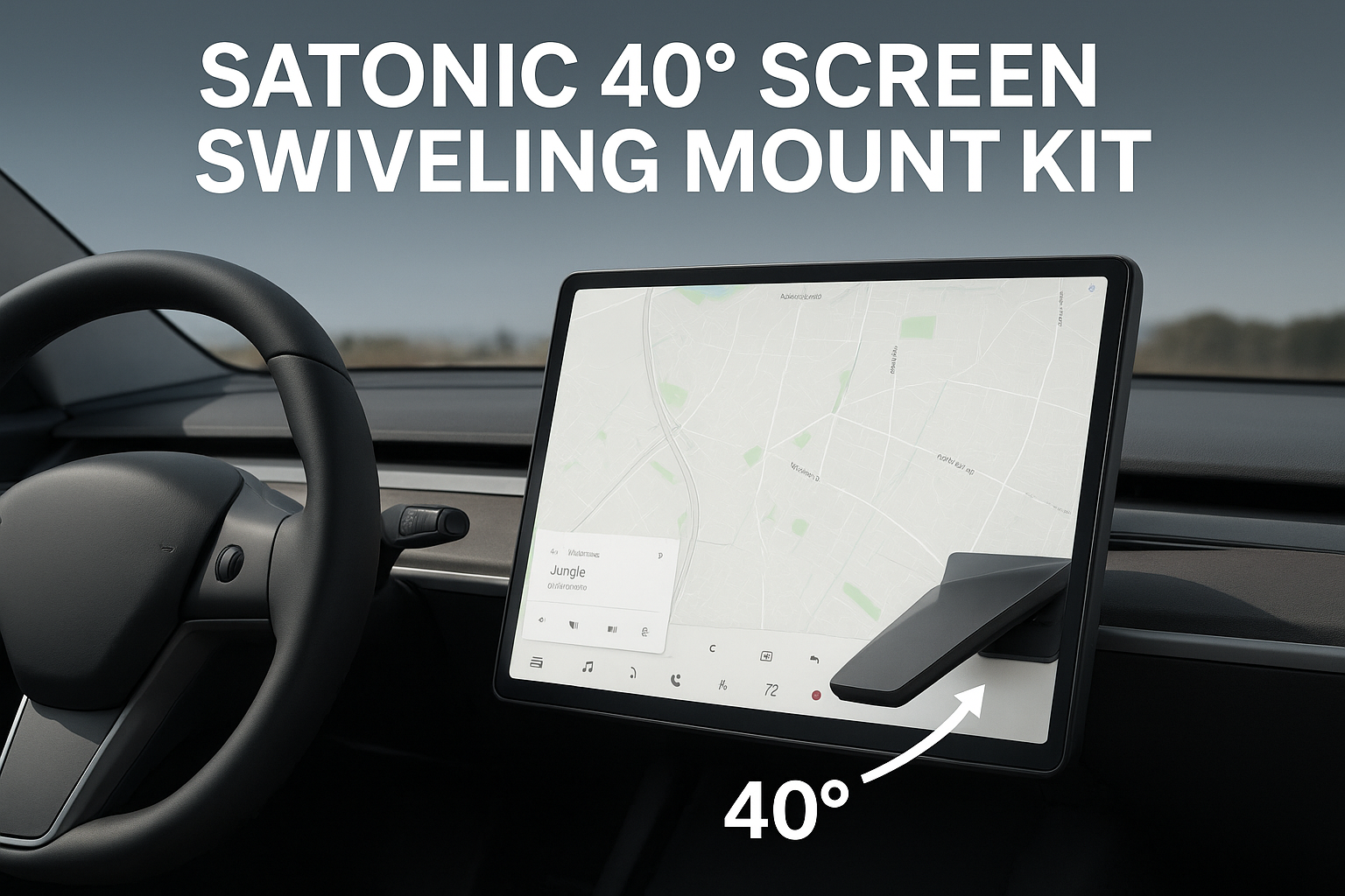 Why Every Tesla Owner Needs the SATONIC 40° Screen Swiveling Mount Kit ?