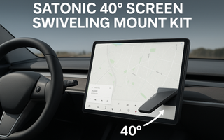 Why Every Tesla Owner Needs the SATONIC 40° Screen Swiveling Mount Kit ?