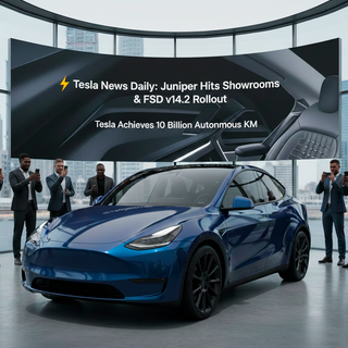 Tesla News Daily: Juniper Hits Showrooms & FSD v14.2 Rollout