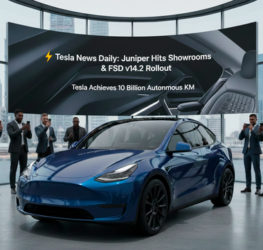 Tesla News Daily: Juniper Hits Showrooms & FSD v14.2 Rollout