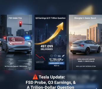 🚨 Tesla Update: FSD Probe Expands, Q3 Earnings Loom, and a Trillion-Dollar Question