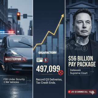Tesla Under Fire: FSD Probe Looms Large as Q3 Earnings and Musk's Pay Package Head to Court