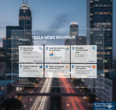 Tesla News Roundup — October 16, 2025