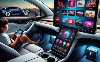Elevate Your Tesla Experience with the SATONIC 8.66" Rear Entertainment Screen