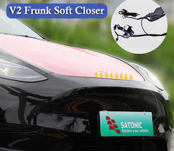 New !!!  Tesla frunk no need to close by hands, it can close automatically !