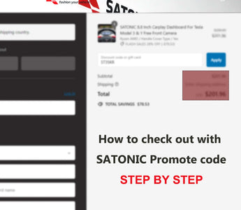How to check out with a special promote code ,and Get a super discount ? - SATONIC