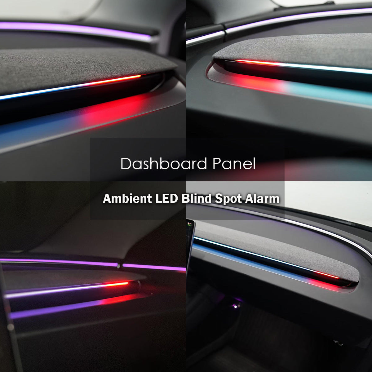 Model Y Juniper & Model 3 Highland Air Vent BSD Blind Spot Monitoring with Ambient LED Light
