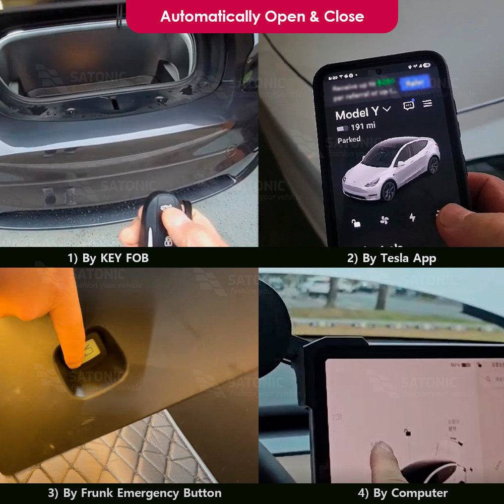 Tesla 2026 Model Y Juniper Auto Frunk Opener SATONIC V6S