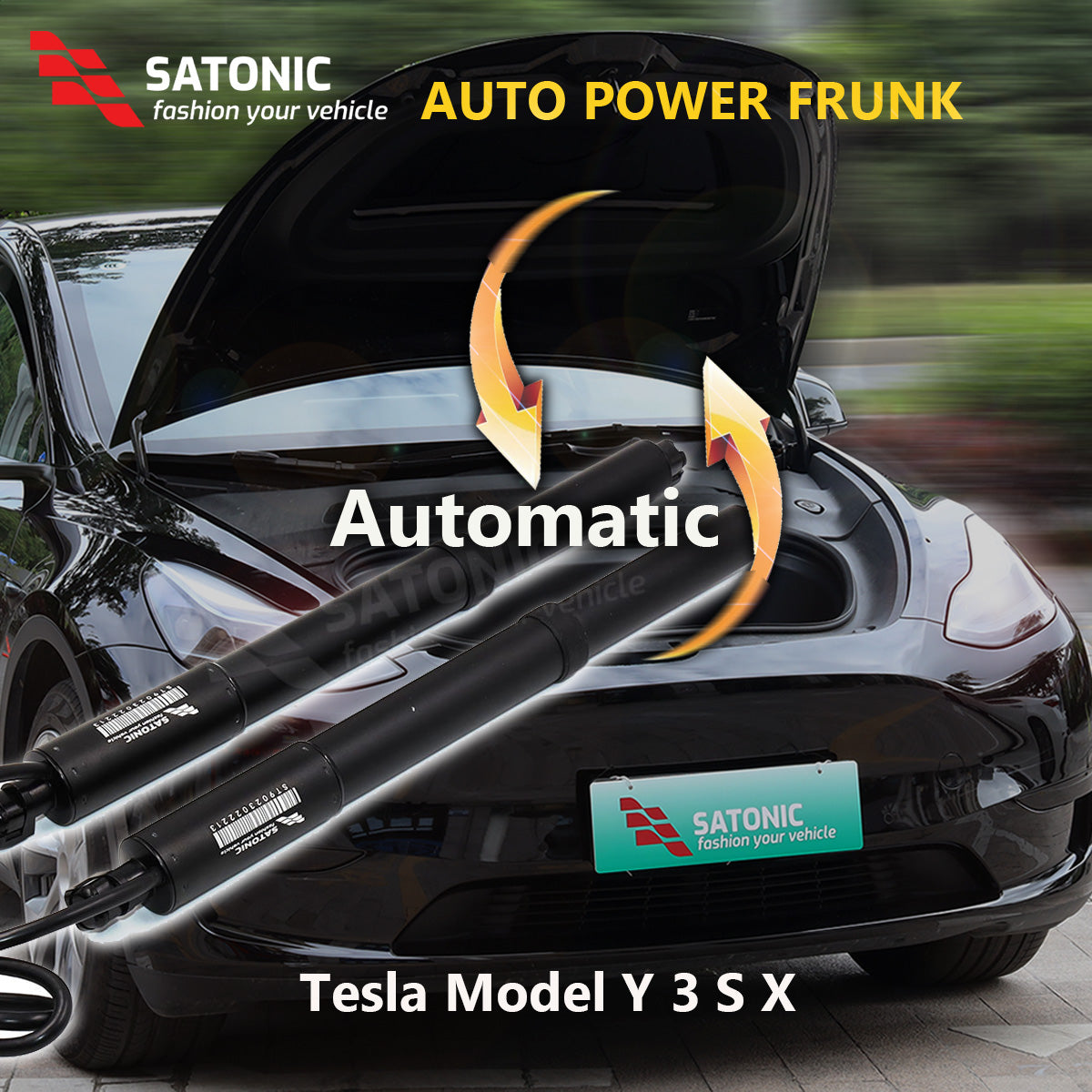 Model Y & 3 Auto Power Frunk V6S ( Free frunk LED )