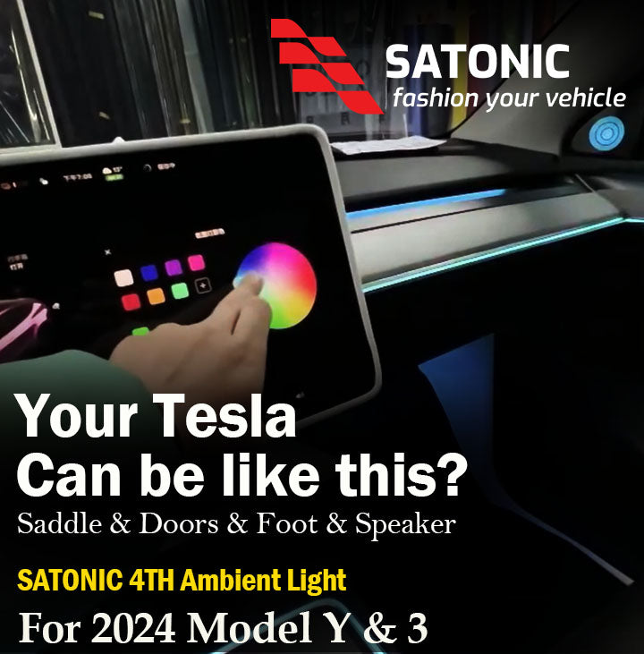 Model Y /3  Ambient LED Light 4th Generation ( Tesla Screen Control )