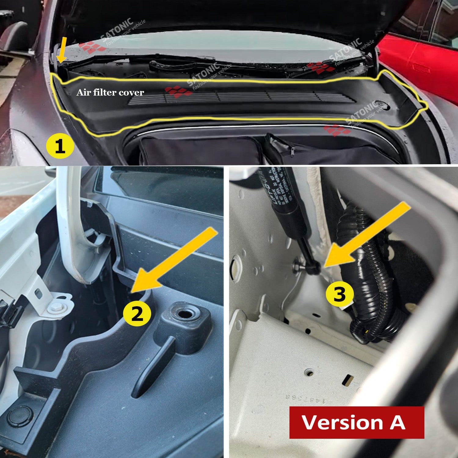 Tesla Model Y & 3 自動パワーフランクリフティング SATONIC V6S Tesla Model Y & 3 自動パワーフランクリフティング SATONIC V6S