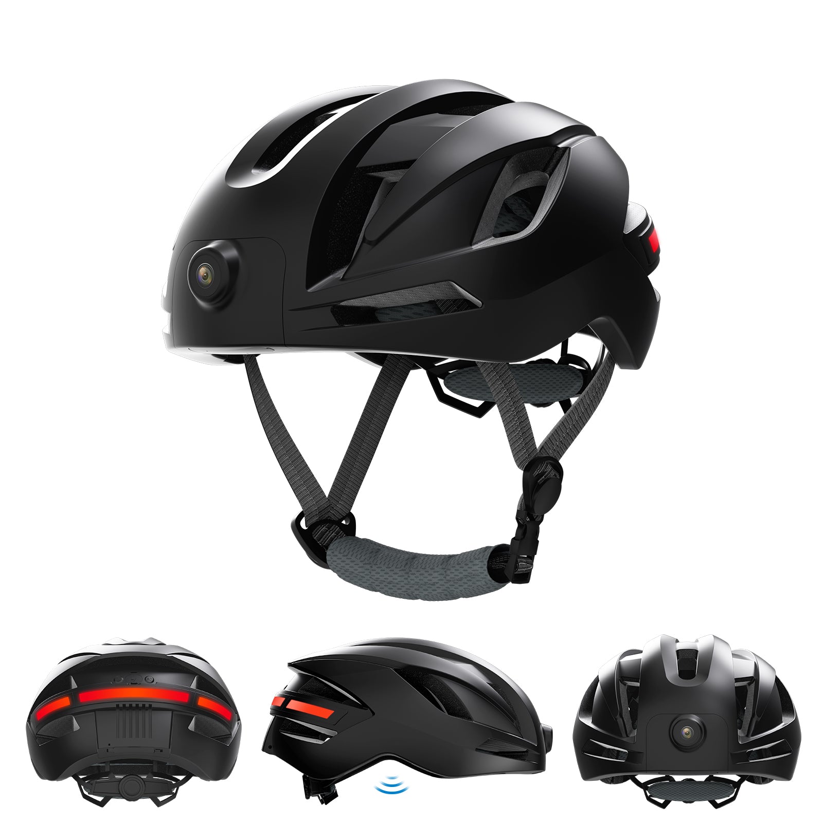 Bluetooth Helmet with Camera Recording & GPS & App Control & Turning Light