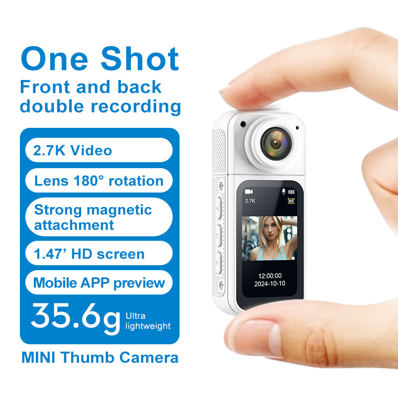 SATONIC S70 Mini Sports WiFi Thumb Rotating  Camera