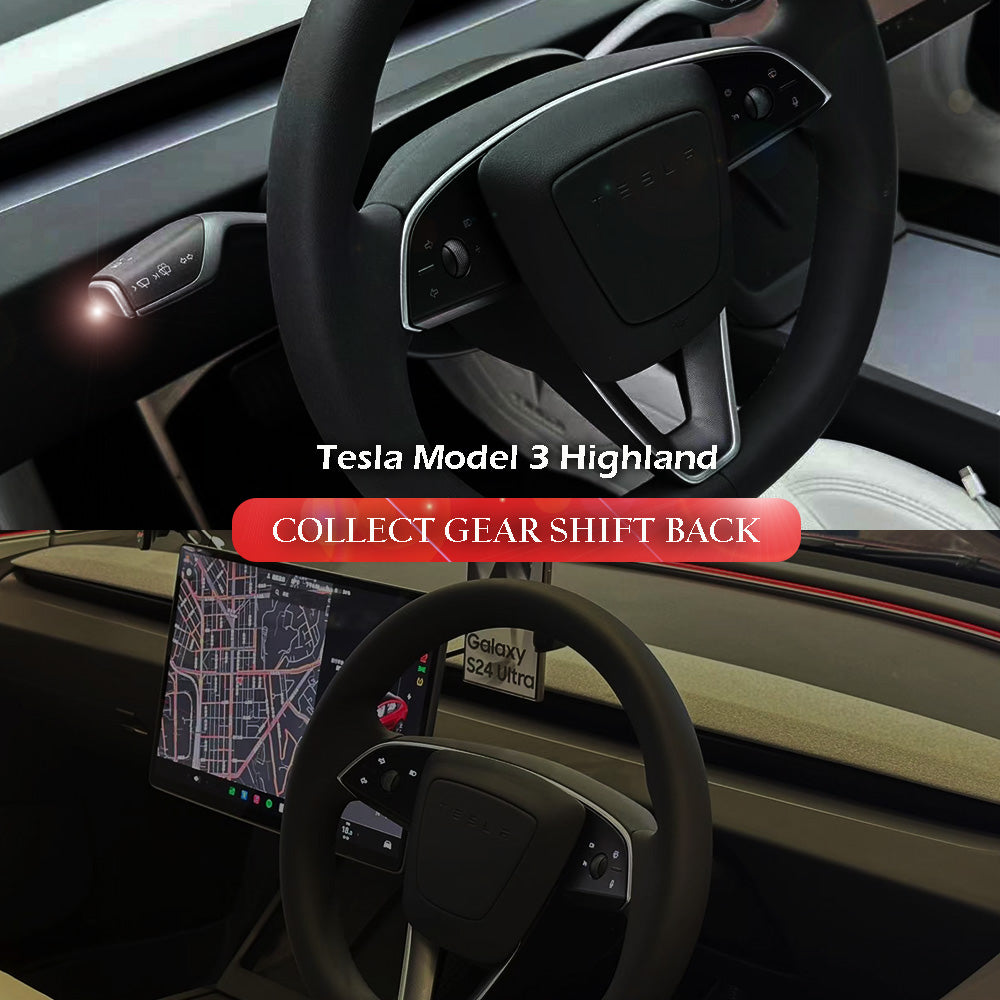 model 3 highland gear selector SATONIC Gear Selector Levers for Tesla 2024 Model 3 Highland