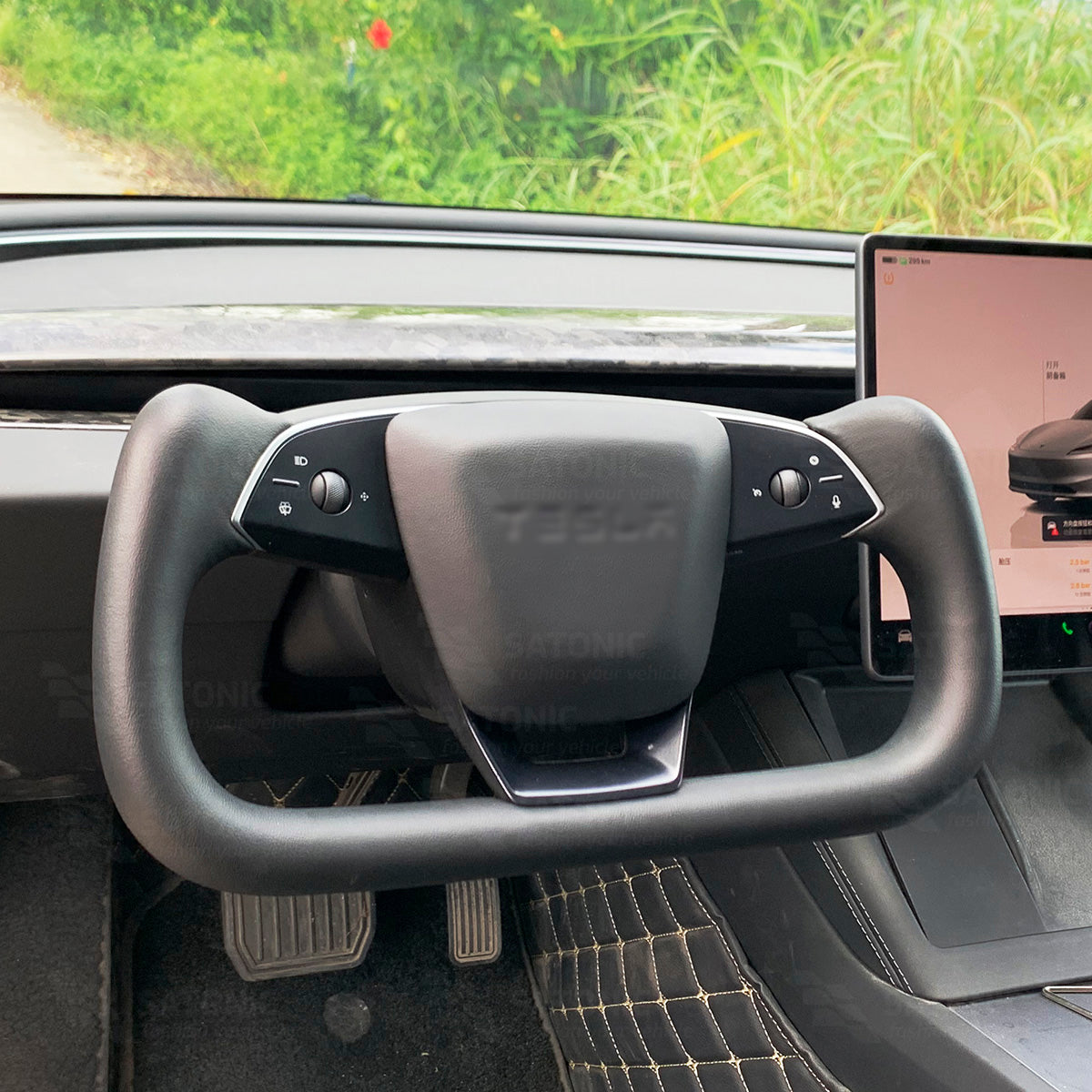 2026 Model Y Juniper & Model 3 Highland V6 Yoke Steering Wheel With Heating I Model S style