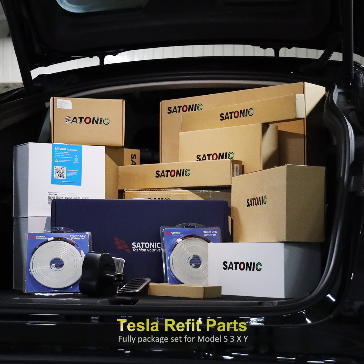 Tesla Model Y & 3 Auto Power Frunk Modfied Lifting Door SATONIC