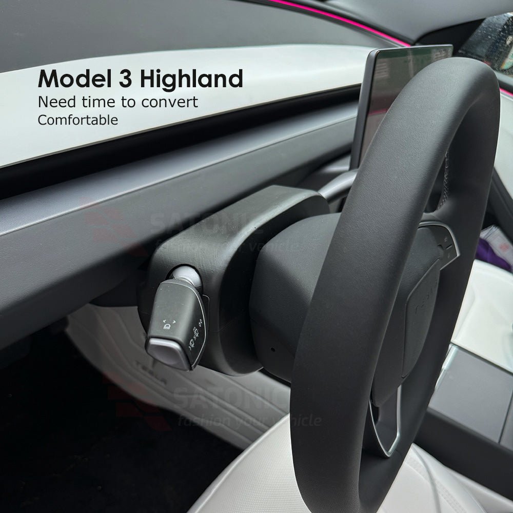 model 3 highland gear selector SATONIC Gear Selector Levers for Tesla 2024 Model 3 Highland