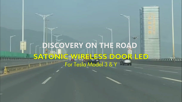 CONRAL Beleuchtete Kfz Einstiegsleisten mit LED für Tesla Model 3,  intelligenter, automatischer EIN/Aus Umgebungslicht Innendekorsatz :  : Auto & Motorrad