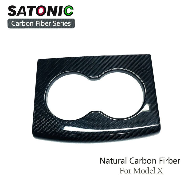 Model X  Carbon Fiber Center Console Armrest trim Panel