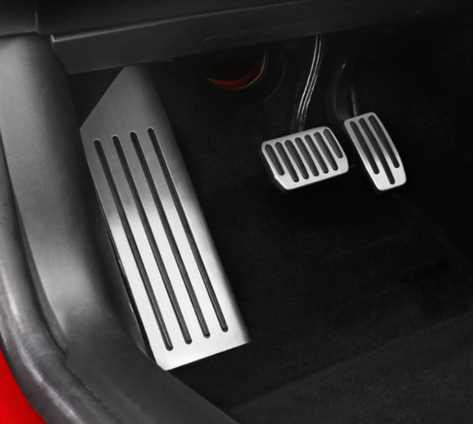 SATONIC Car Foot Brake Oil Pedal Pads Covers Brake Pad For Tesla Model 3 Y