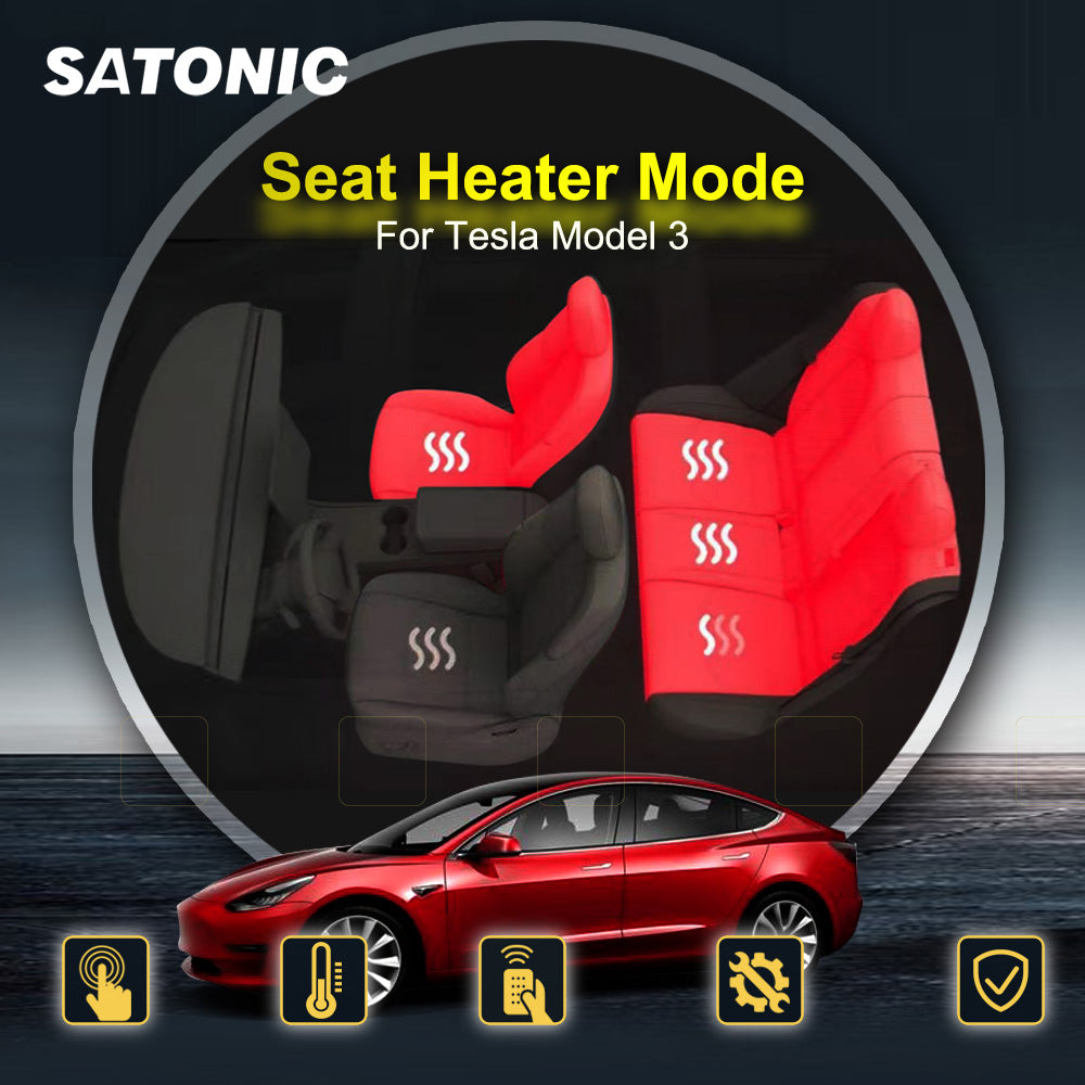 Tesla Model 3용 SATONIC 자동 시트 히터 모드 모듈 뒷좌석 난방 장치 
