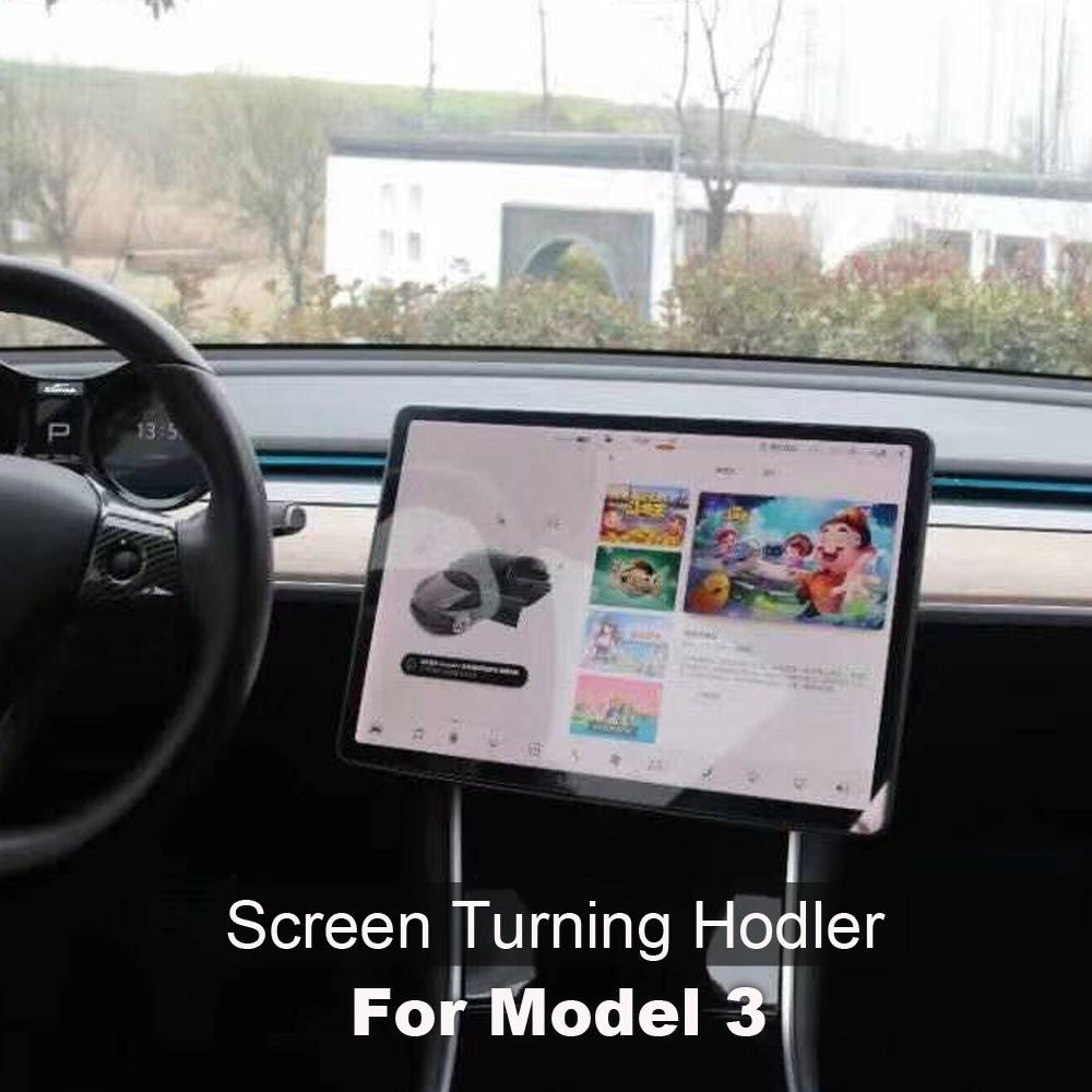 SATONIC SR1000 Center Navigation Screen Rotation Mount Holder For Tesla Model 3 Y Car Modification Rotator