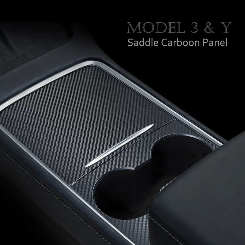Model 3/Y Carbon Fiber Console Trim Panel Cover